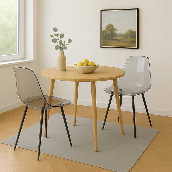 Set di 2 sedie casual in plastica fume - Amstrong