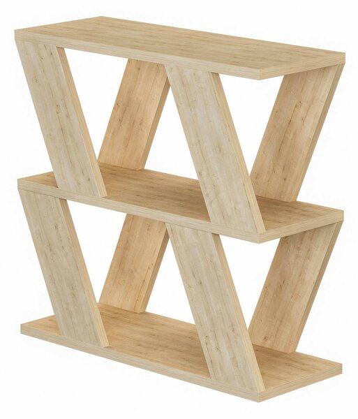 Tavolino soggiorno irregolare quercia 60x22x57h cm - Beniamina