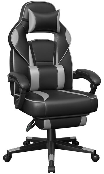 Sedia da ufficio ergonomica, regolabile in altezza, con poggiapiedi, portata massima 150 kg