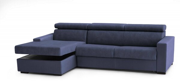 Divano letto reclinabile blu 260x95cm - Aloet