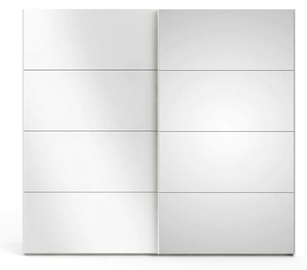 Guardaroba in legno bianco lucido 242x220h cm - Catalina