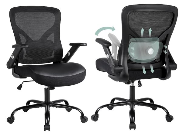Sedia da ufficio ergonomica con supporto lombare, regolabile in altezza