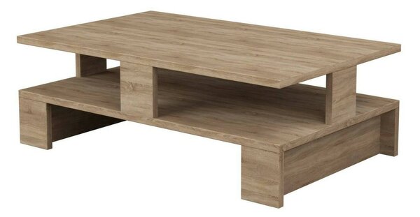Tavolino da salotto rettangolare quercia 80x50x27h cm - Telescopio