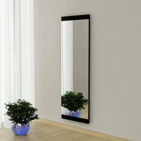 Specchio rettangolare classico nero 40x120h cm - Fiammetta