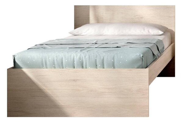 Letto singolo rovere 194x95cm adatto per materasso 90x190 cm - Haikui