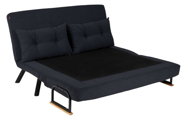 Divano letto comodo nero 133x78cm - Calvin