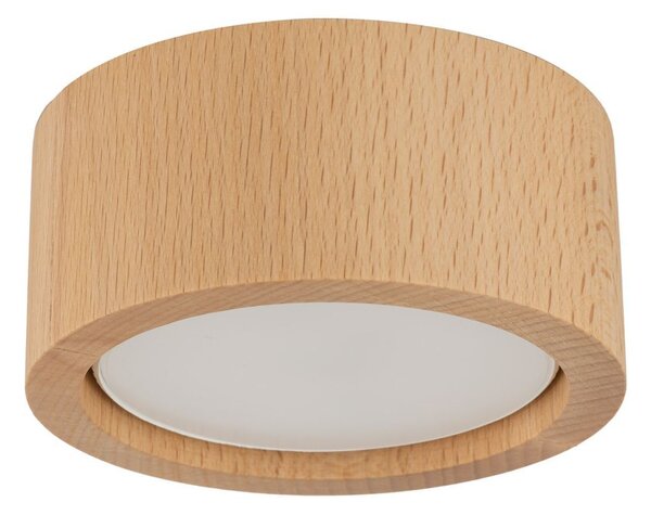 Lampada da soffitto in metallo legno rotonda Ø 9,5 cm a plafone in faggio GX53 lampada spot moderna da soffitto luce spot da soffitto