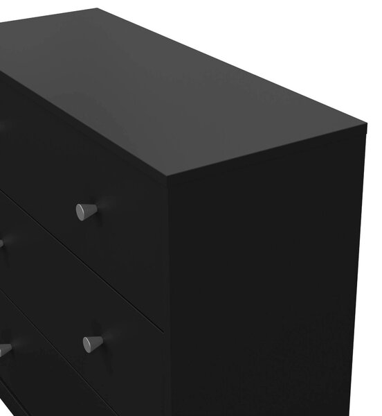 Cassettiera 3 cassetti nera 72x68h cm - Alert