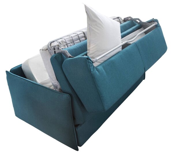 Divano letto classico azzurro 200x95cm - Cecina