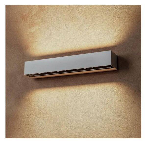AROOS APPLIQUE DA ESTERNO L38 CM 3 COLORI IP65 LED 30W LUCE 2700K-3000K BIEMISSIONE LUCE