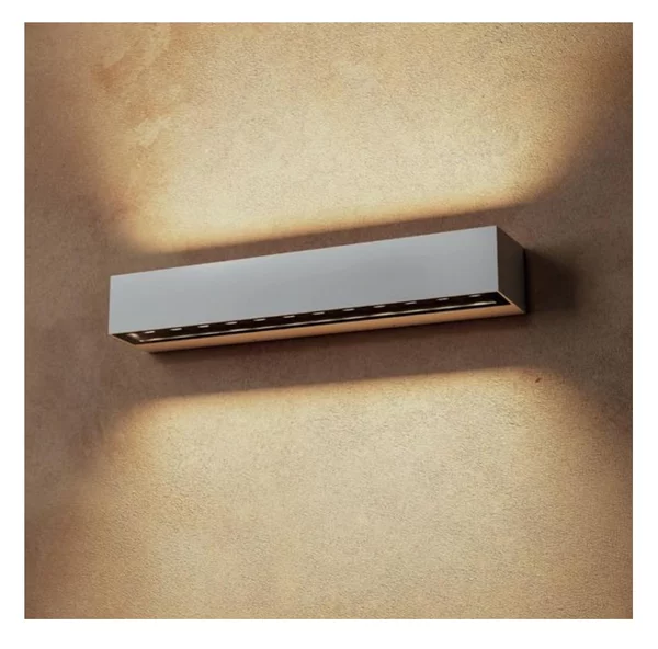 AROOS APPLIQUE DA ESTERNO L38 CM 3 COLORI IP65 LED 30W LUCE 2700K-3000K BIEMISSIONE LUCE