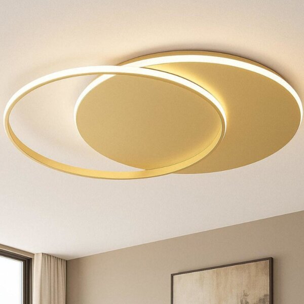 Plafoniera moderna top light mercury 1224 80 led cct switch metallo - Top Light
