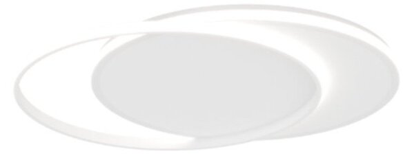 Plafoniera moderna top light mercury 1224 60 led cct switch metallo - Top Light