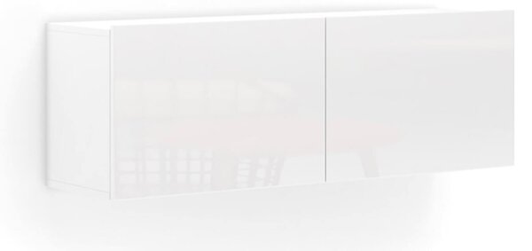 Pensile bagno 112x37h cm bianco lucido - Ostrense