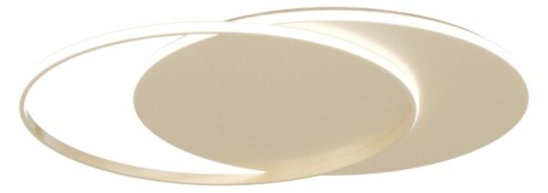 Plafoniera moderna top light mercury 1224 80 led cct switch metallo - Top Light