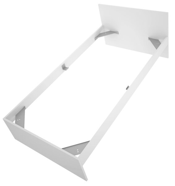 Letto singolo bianco 194x95cm adatto per materasso 90x190 cm - Haikui
