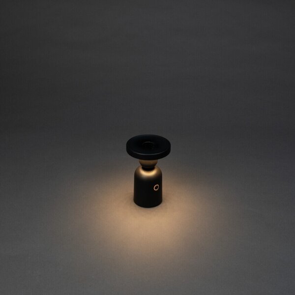 Konstsmide Lampada da tavolo LED USB Nantes in nero 2,2W 120lm IP54 ‖ 7833-750