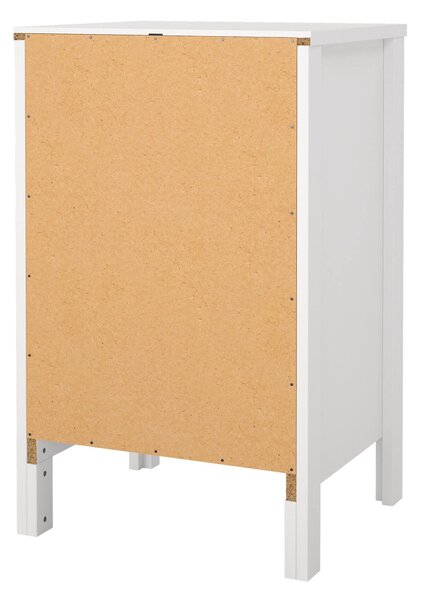 Comodino in legno bianco 43x38x70h cm - Lombardia