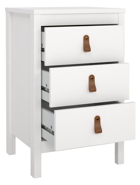 Comodino in legno bianco 43x38x70h cm - Lombardia
