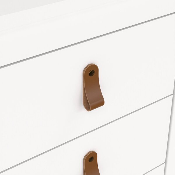 Comodino in legno bianco 43x38x70h cm - Lombardia