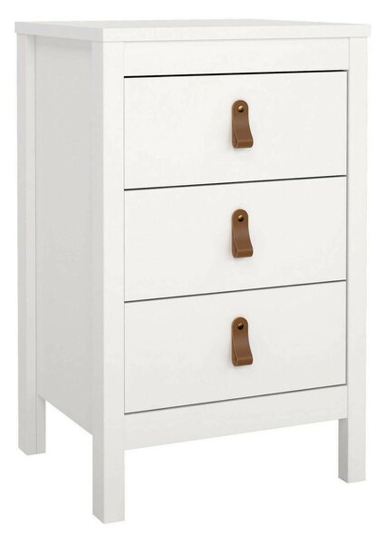 Comodino in legno bianco 43x38x70h cm - Lombardia