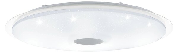 Plafoniera LED Lanciano Ø 86cm effetto cristallo CCT + telecomando bianco Eglo 97738