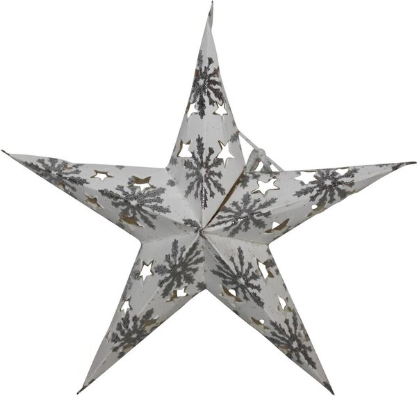 Stella di carta - Stella di Natale - Fiocco di neve a 5 punte - 20 cm