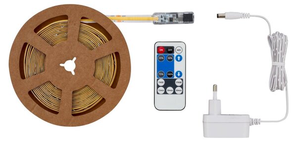 Striscia LED COB, dimmerabile, con telecomando