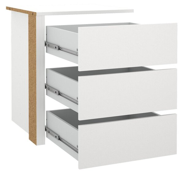 Cassettiera moderna bianca 57x69h cm - Giacarta