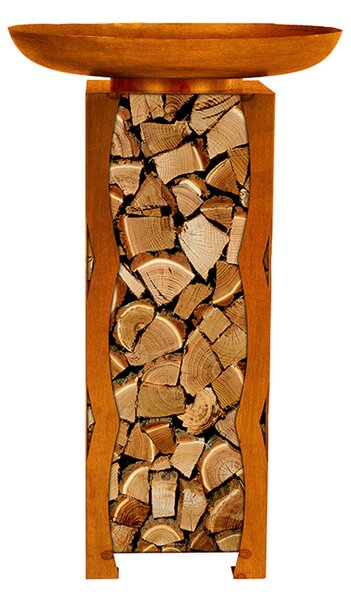 HOME DELUXE - Griglia per fuoco - FRANK, dimensioni: 34 x 91 x 34 cm I Cesto per il fuoco Fossa per il fuoco Canna per il fuoco
