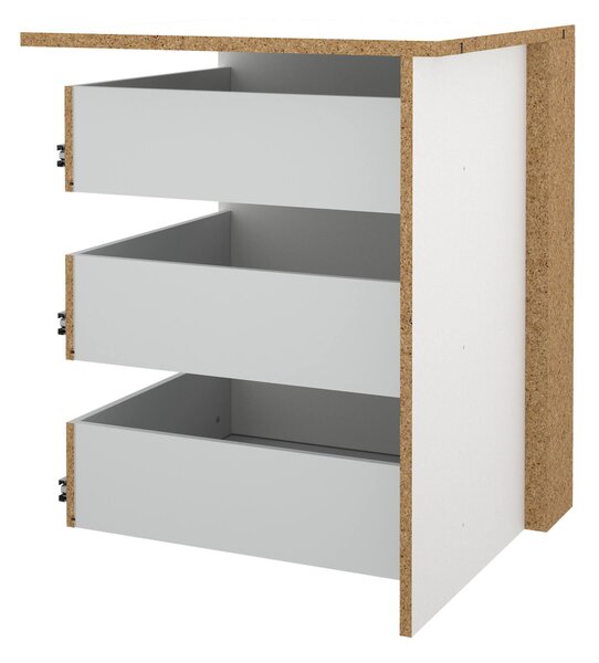 Cassettiera moderna bianca 57x69h cm - Giacarta