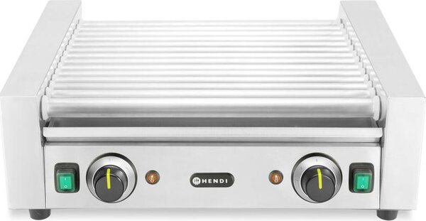 Griglia a rulli – 2 zone, HENDI, 14 ruote, 230V/1230W, 566x640x(H)192mm