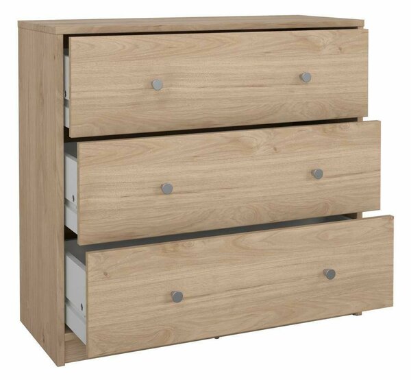 Cassettiera 3 cassetti rovere 72x68h cm - Alert