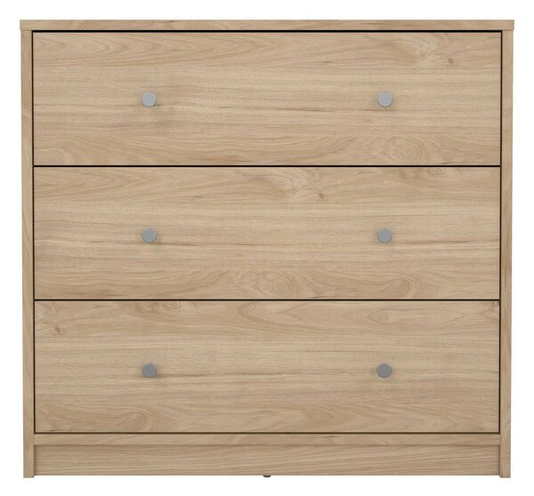 Cassettiera 3 cassetti rovere 72x68h cm - Alert