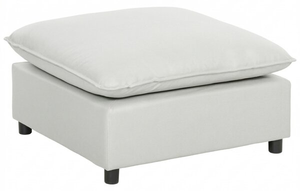 HOMCOM Poggiapiedi salotto quadrato, ottomano con piedi in plastica, pouf salotto per camera da letto, ingresso, 75x75x40 cm, grigio | Aosom Italy