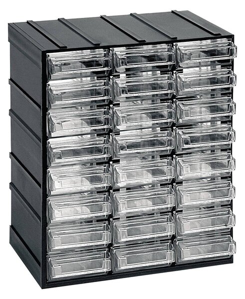 Organiser antracite cassetti scorrevoli 19x23h cm - Atanasia