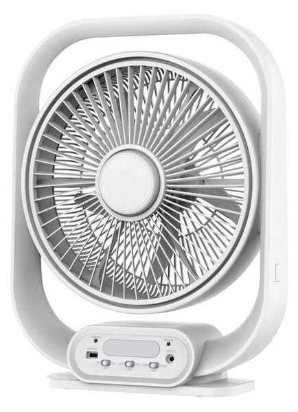 Lampada da tavolo LED con ventilatore, 2W/230V, bianca