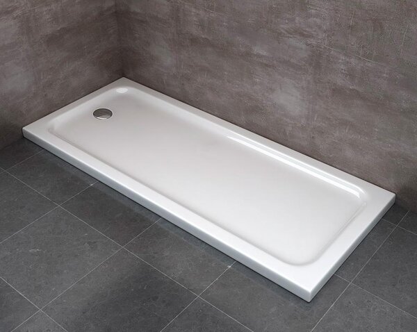 Piatto Doccia Rettangolare H5cm in ABS Rinforzato Bianco 70x160 cm