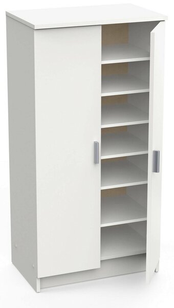Scarpiera classica 2 ante bianca opaca 54x108h cm - Abram