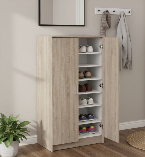 Scarpiera basic 2 ante rovere 54x108h cm - Abram