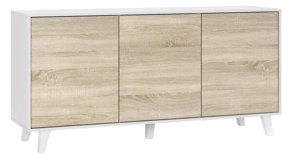 Credenza bianca 154x41x75h cm 3 ante - Acrolorum