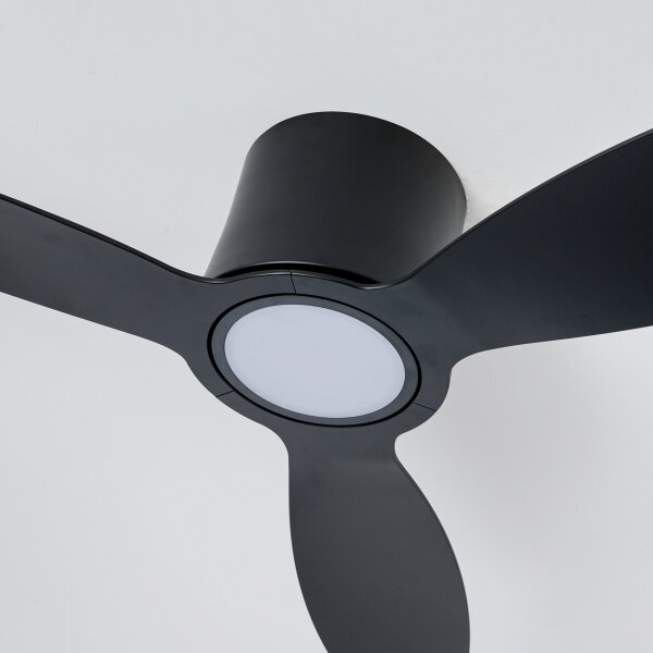 ZEVENTI - Ventilatore da soffitto LED VENTORA LED/24W/230V Wi-Fi Tuya nero + telecomando