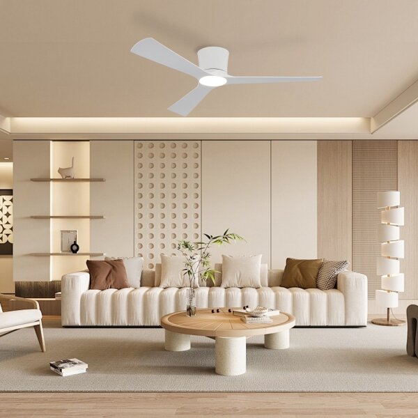 ZEVENTI - Ventilatore da soffitto LED AUREX LED/24W/230V Wi-Fi Tuya bianco + telecomando