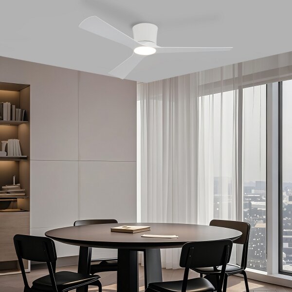 ZEVENTI - Ventilatore da soffitto LED AUREX LED/24W/230V Wi-Fi Tuya bianco + telecomando