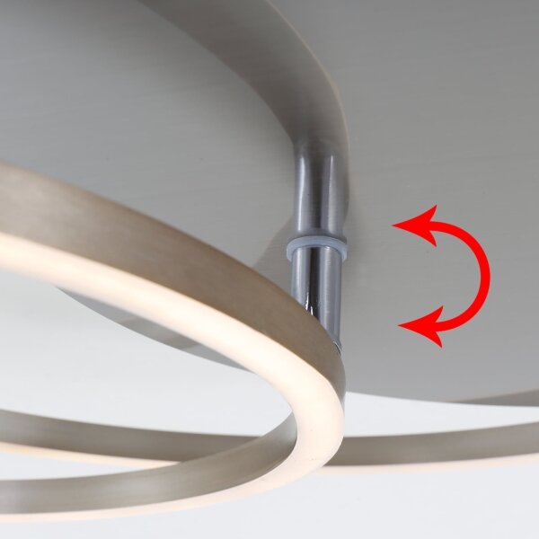 Brilo - Plafoniera LED dimmerabile FRAMES LED/14W/230V + LED/22W 3000K