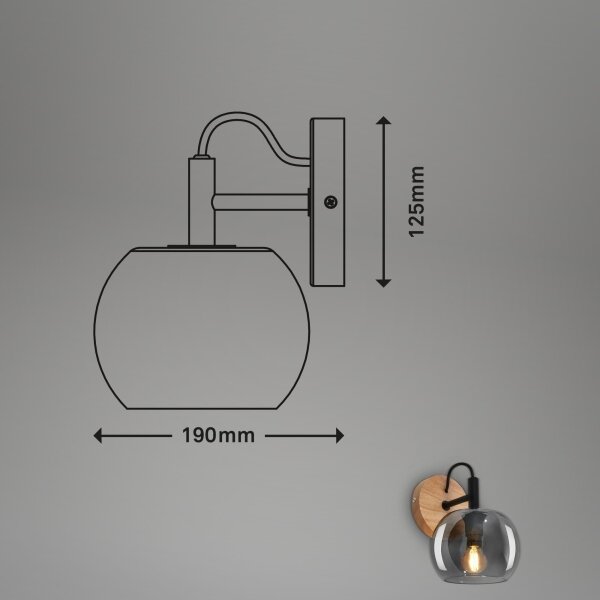 Briloner - Lampada da parete KYRO 1xE14/10W/230V