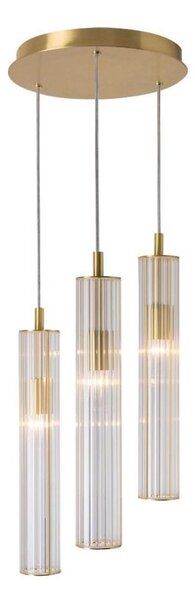 Zuma Line 1221 - Lampadario a sospensione con cavo ARIA 3xE14/7W/230V dorato