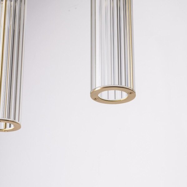 Zuma Line 1222 - Lampadario a sospensione ARIA su cavo, 4xE14/7W/230V, oro