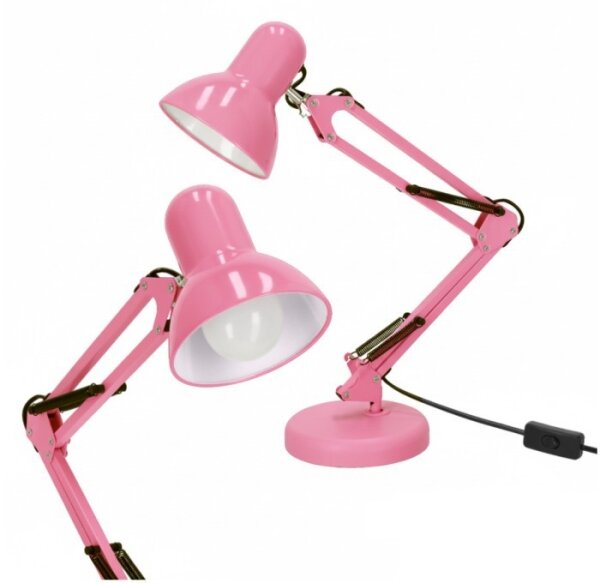 Lampada da tavolo AURIQ 1xE27/60W/230V rosa
