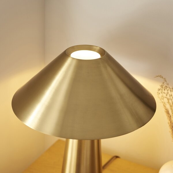 Endon 118685 - Lampada da tavolo ISAK 1xE27/10W/230V dorata